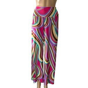 Vintage Pebbles Wide leg Fun Artsy Flowy Pants